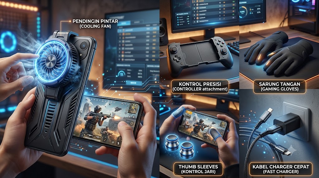 5 Aksesoris HP Gaming Wajib Punya Agar Jari Gak Kaku dan HP Gak Meledak